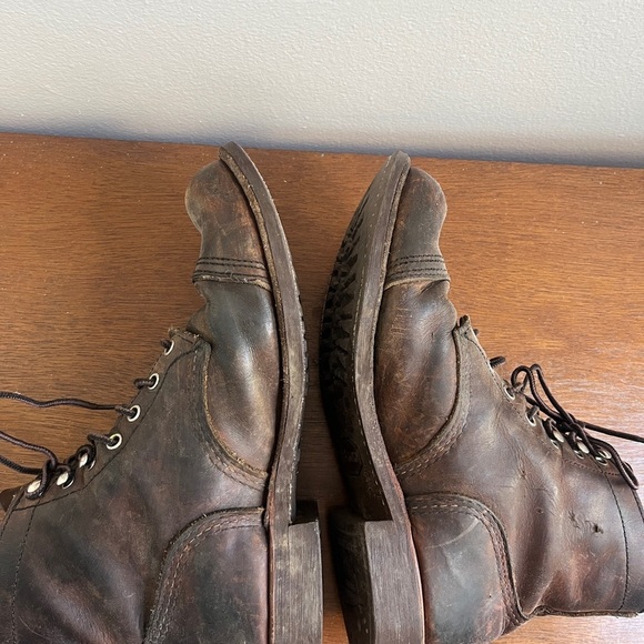 Red Wing 8085 Iron Ranger Work Boots Brown Leather Mens 9, Made in the USA
